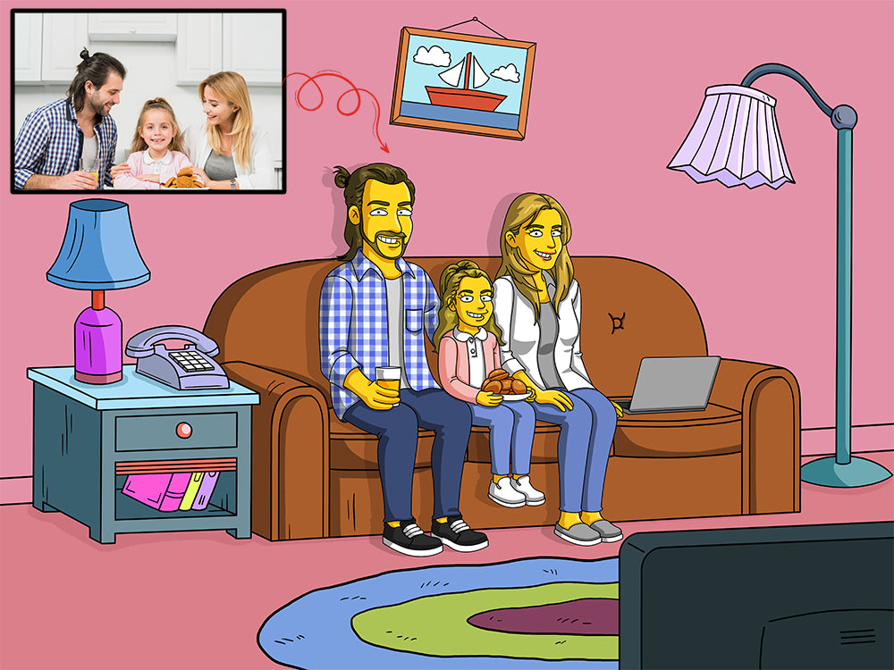 Select number of cartoon characters